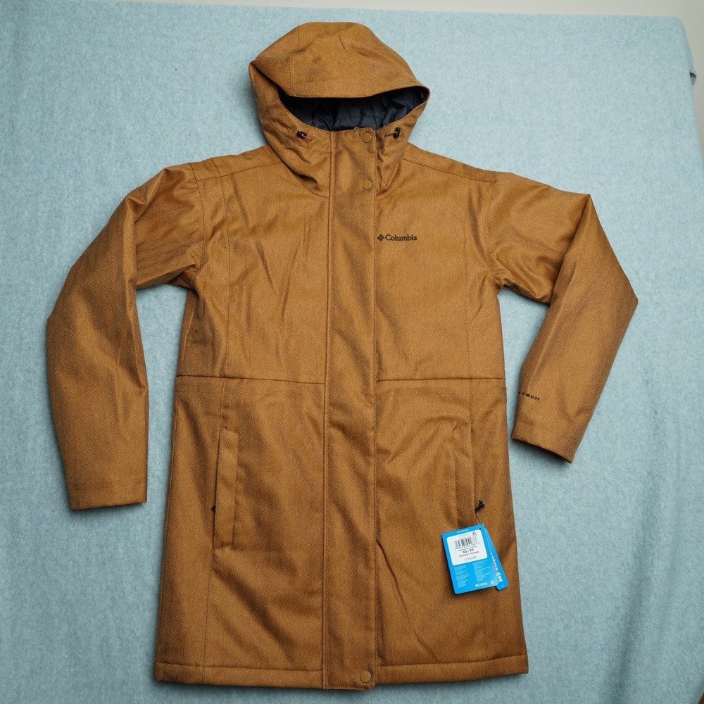 Columbia Women's Portland Omnitech Point Parka Brown XS Jacket NWT $170